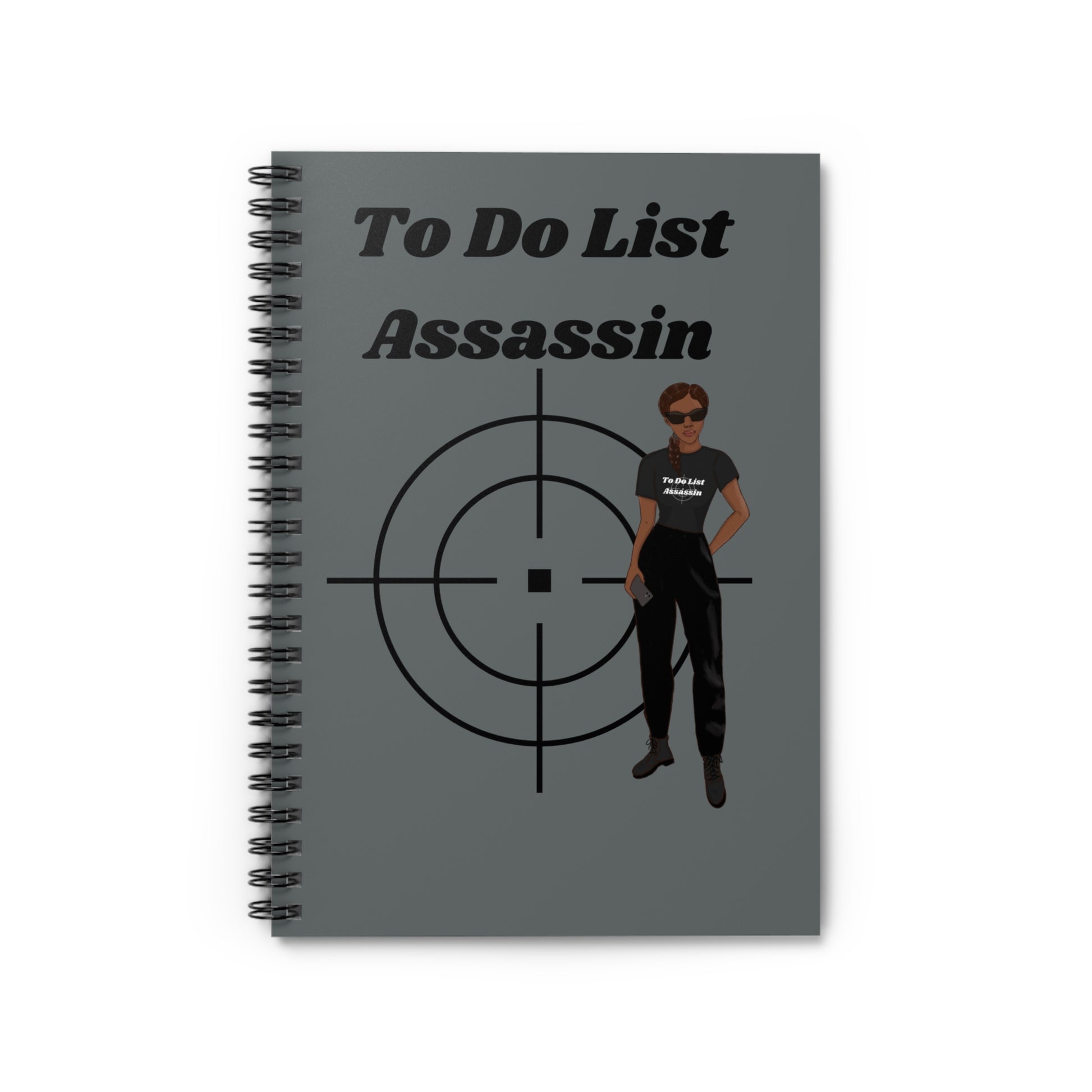 To Do List Assassin Spiral Notebook | Stylish Ruled Journal for Planning & Organization
