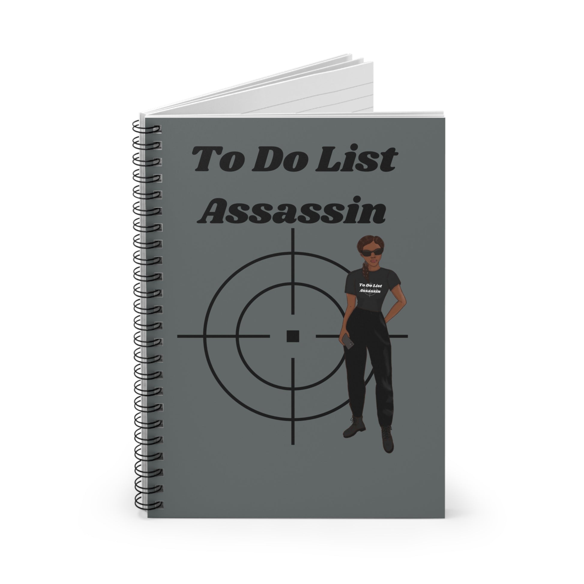 To Do List Assassin Spiral Notebook | Stylish Ruled Journal for Planning & Organization
