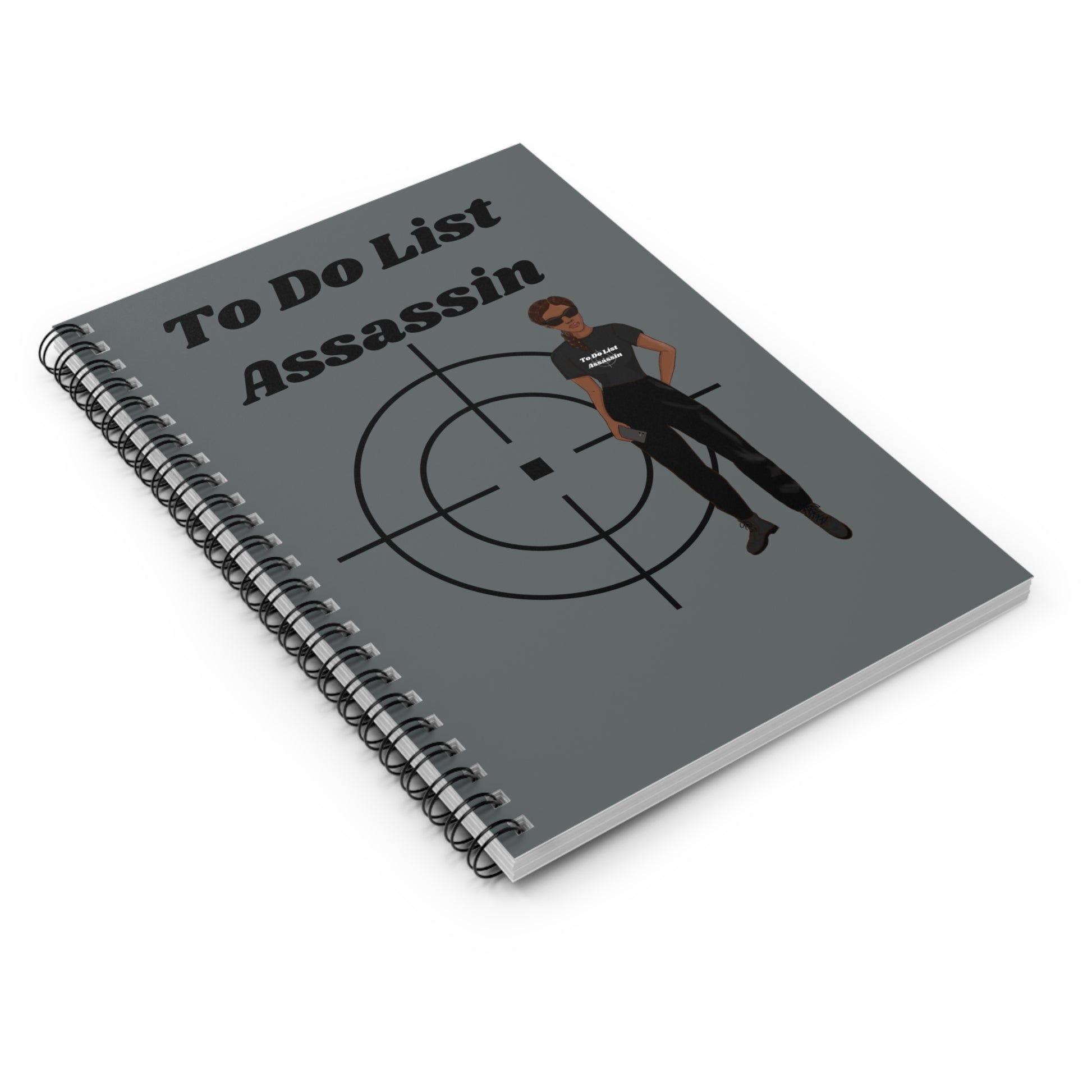 To Do List Assassin Spiral Notebook | Stylish Ruled Journal for Planning & Organization